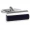 Rubien Maxfield Black Agate Channel Silver toned Bullet Post Cufflinks 2.jpg